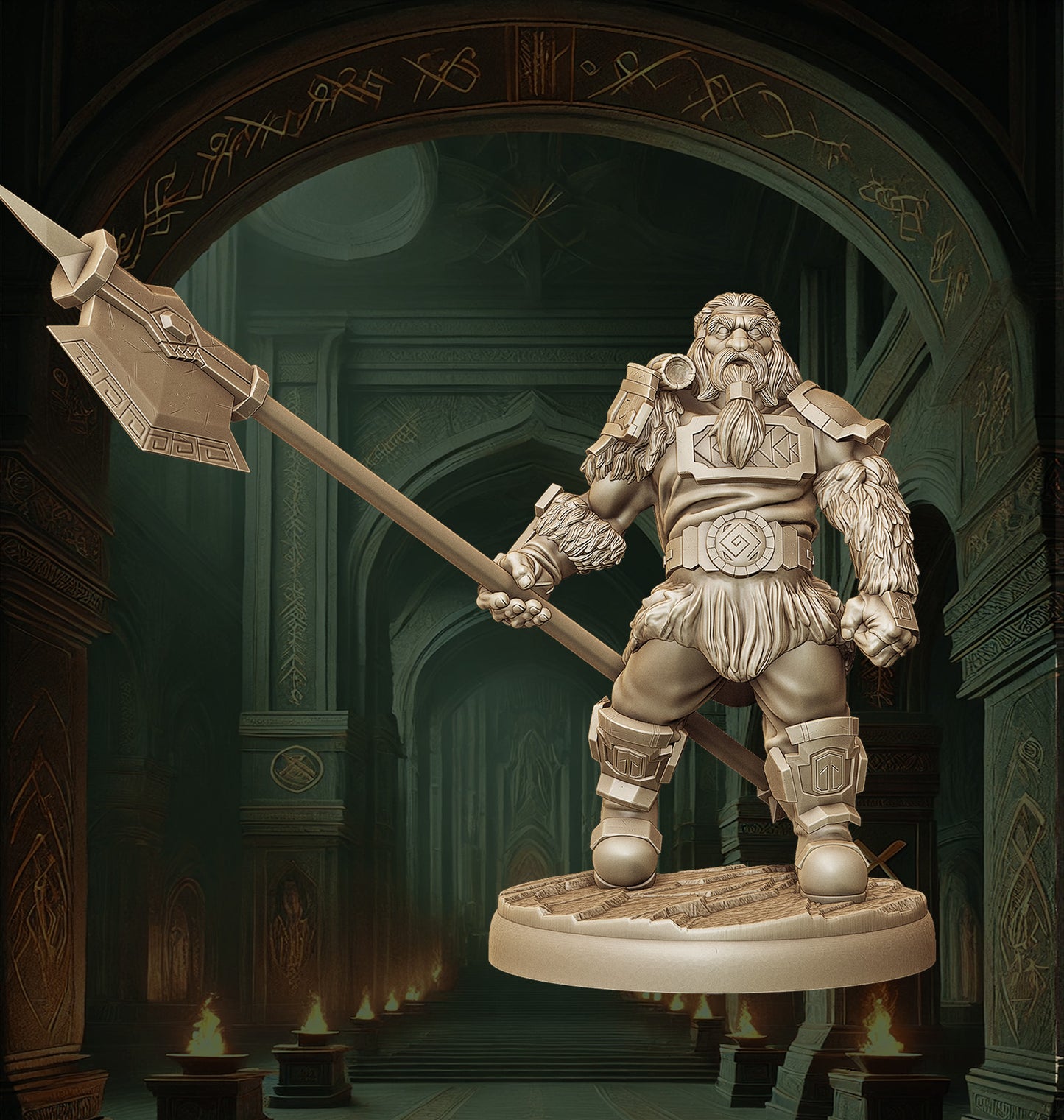 Monolith Arts - Dwarves - Cleaver - DnD/TTRPG Figure/Miniature