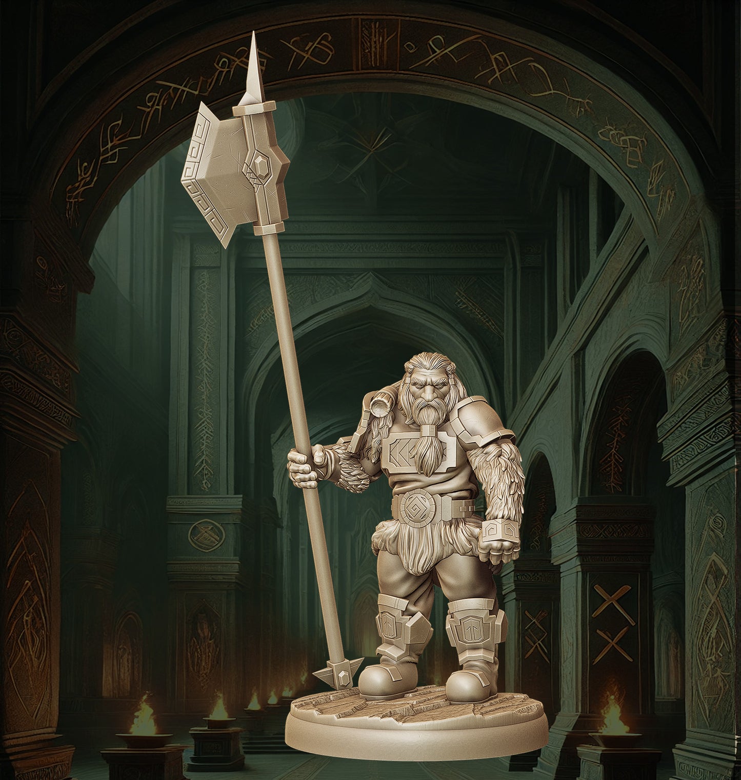 Monolith Arts - Dwarves - Cleaver - DnD/TTRPG Figure/Miniature
