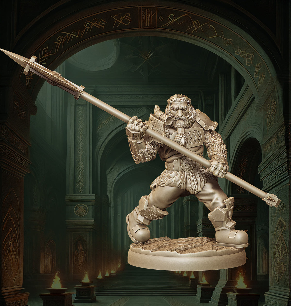 Monolith Arts - Dwarves - Cleaver - DnD/TTRPG Figure/Miniature