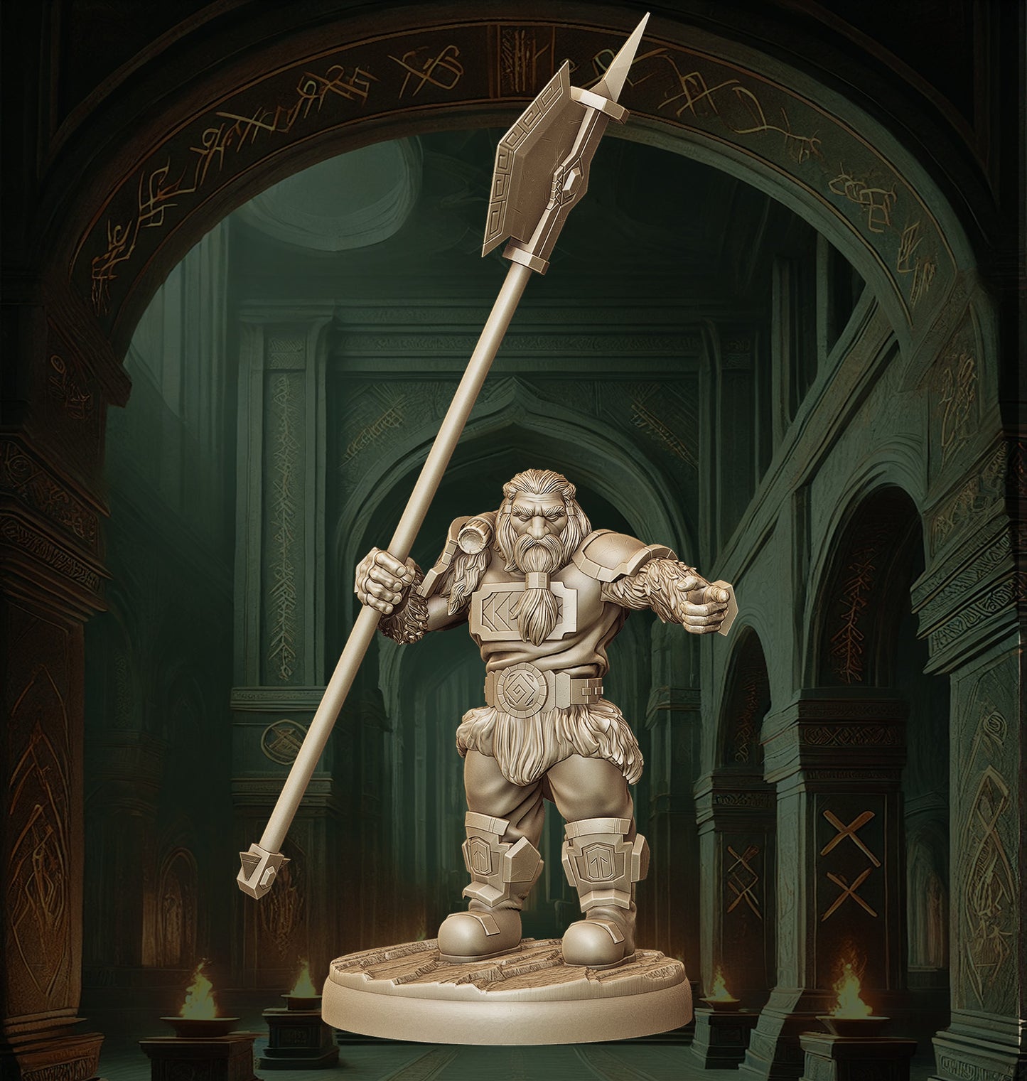 Monolith Arts - Dwarves - Cleaver - DnD/TTRPG Figure/Miniature
