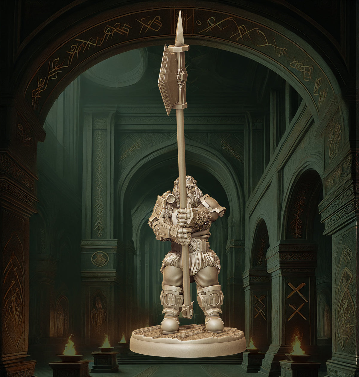Monolith Arts - Dwarves - Cleaver - DnD/TTRPG Figure/Miniature