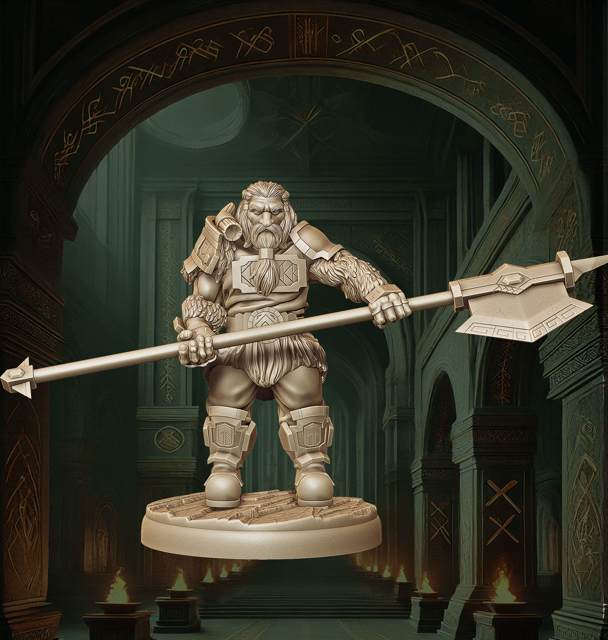 Monolith Arts - Dwarves - Cleaver - DnD/TTRPG Figure/Miniature