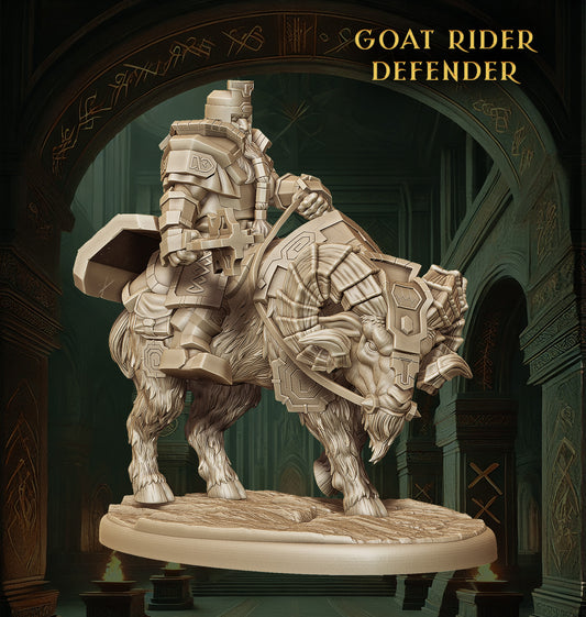 Monolith Arts - Dwarves - Goat Rider #3 - DnD/TTRPG Figure/Miniature