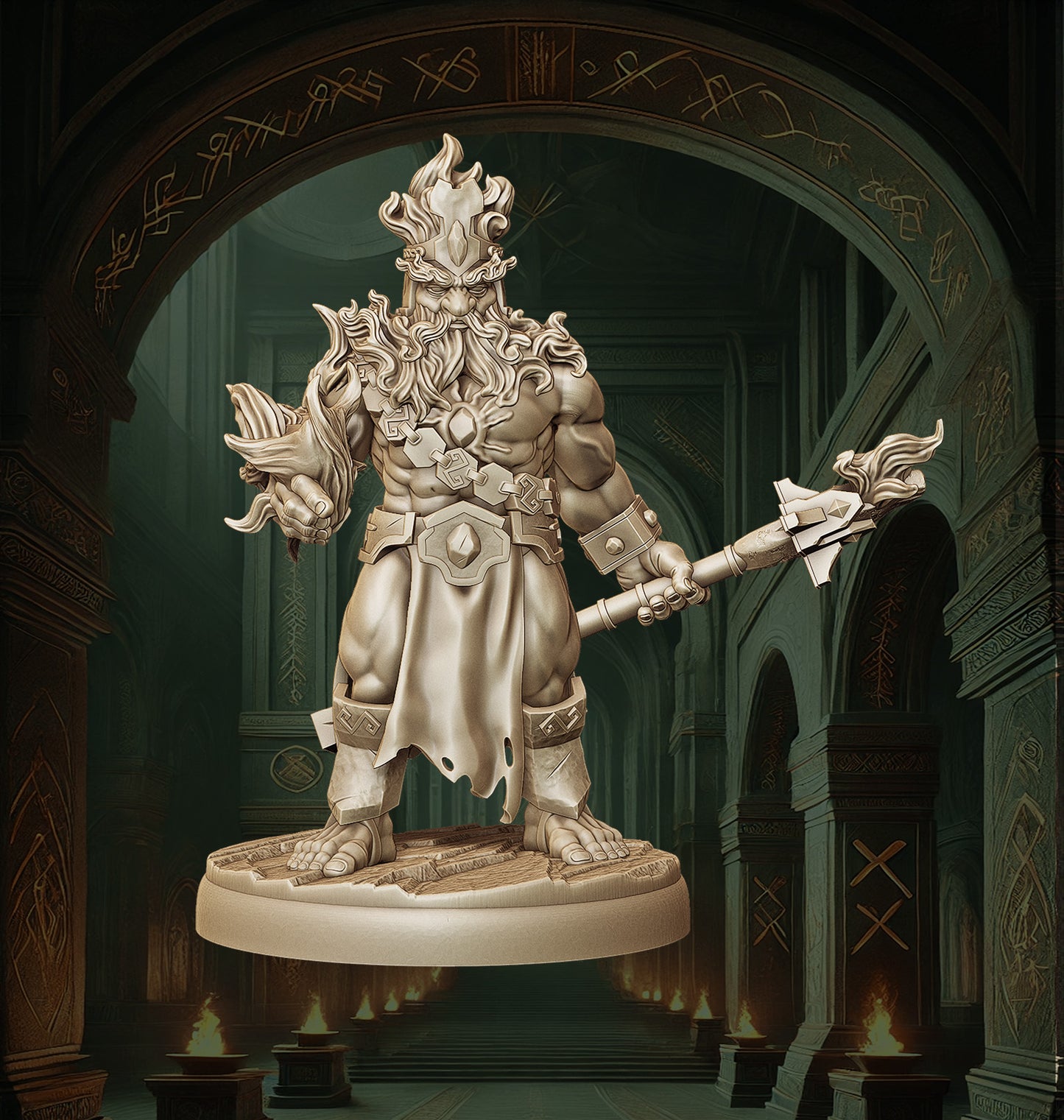 Monolith Arts - Dwarves - Shaman - DnD/TTRPG Figure/Miniature
