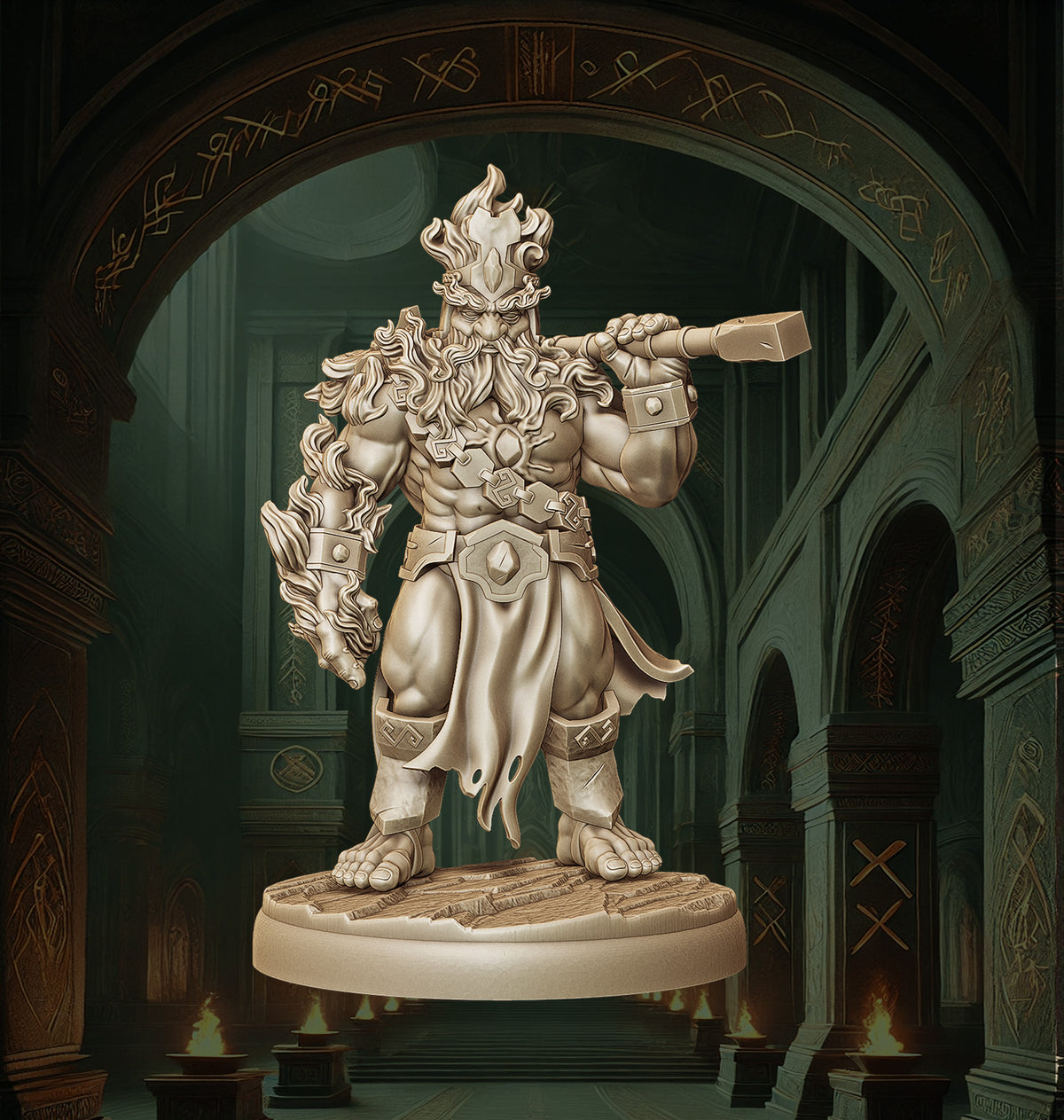 Monolith Arts - Dwarves - Shaman - DnD/TTRPG Figure/Miniature