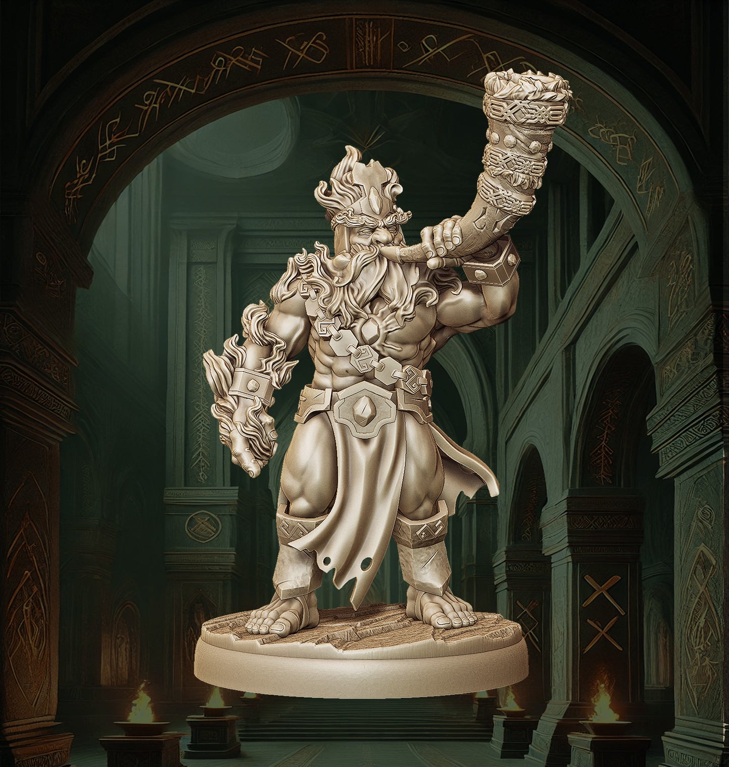 Monolith Arts - Dwarves - Command Group #1 - DnD/TTRPG Figure/Miniature