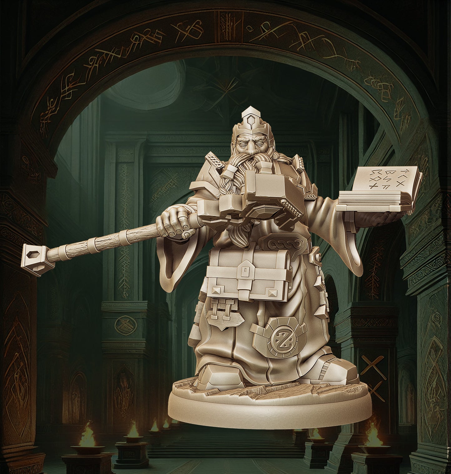 Monolith Arts - Dwarves - Sorcerer - DnD/TTRPG Figure/Miniature