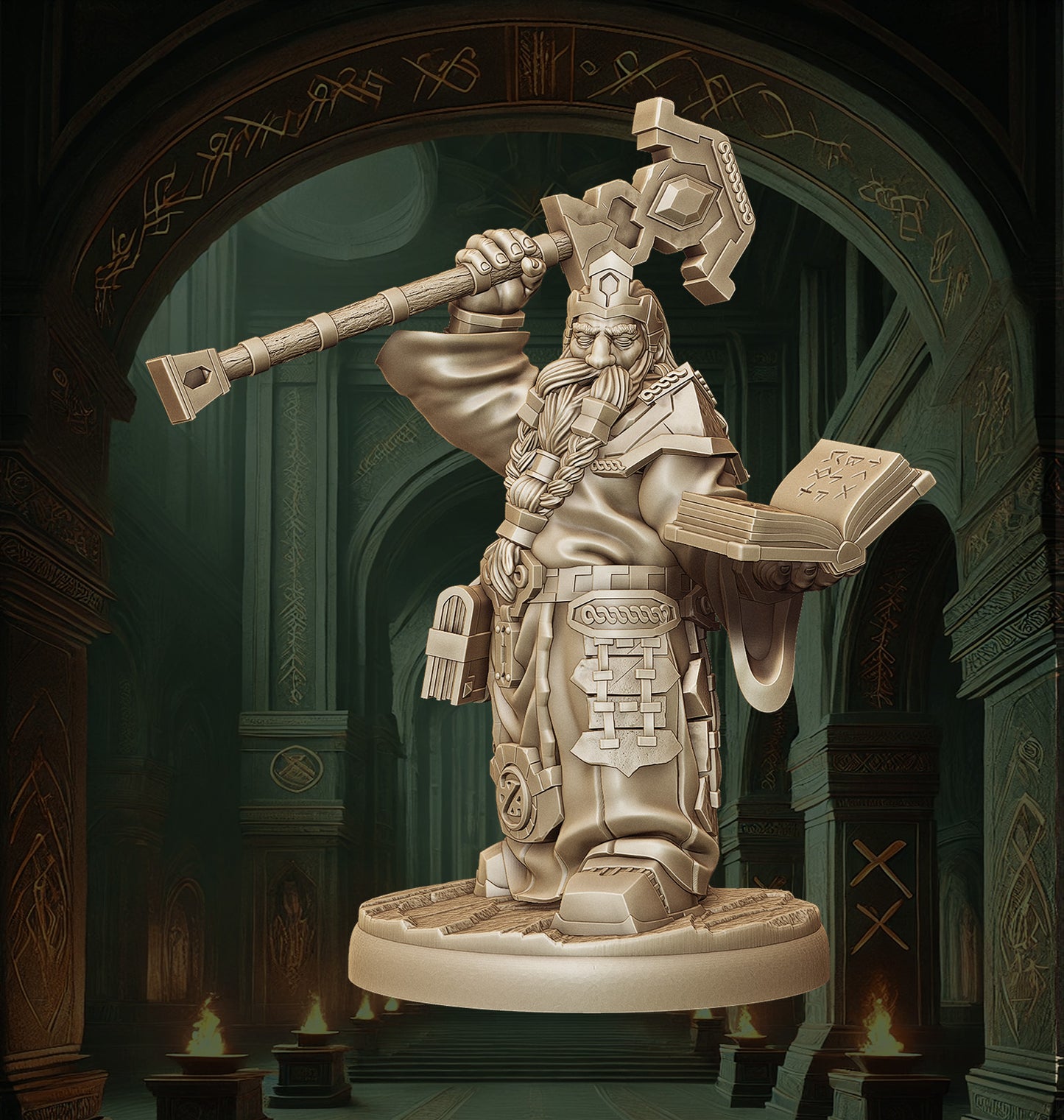 Monolith Arts - Dwarves - Sorcerer - DnD/TTRPG Figure/Miniature