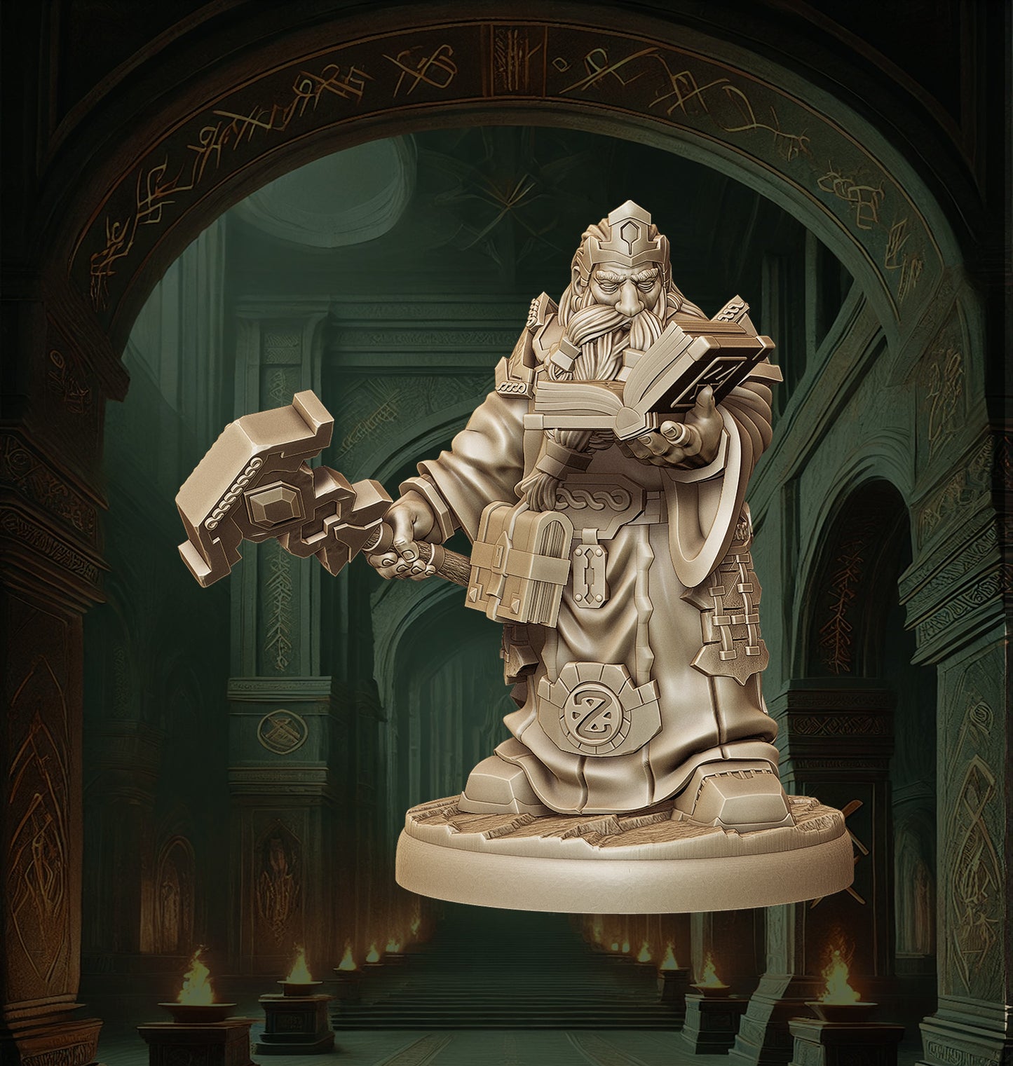 Monolith Arts - Dwarves - Sorcerer - DnD/TTRPG Figure/Miniature