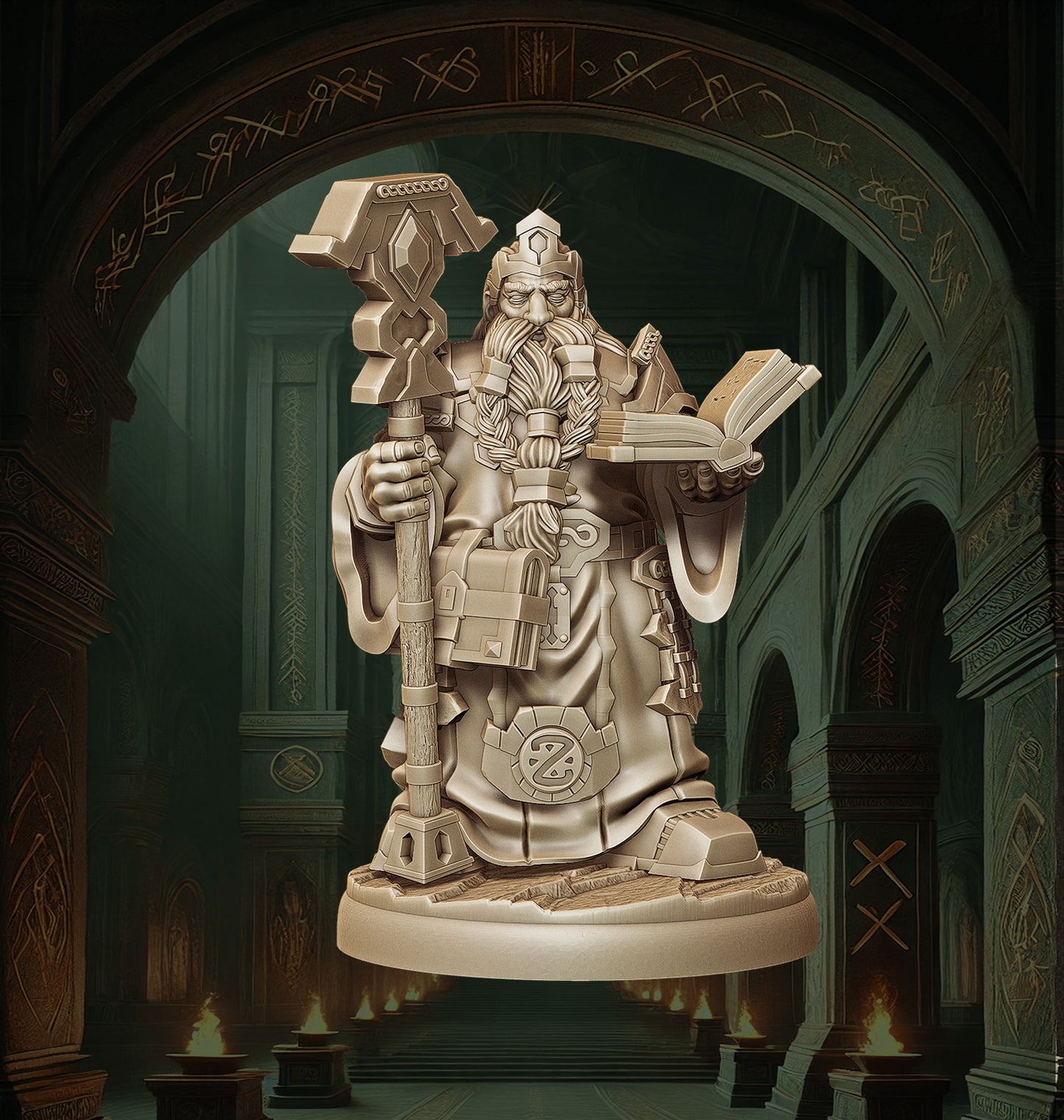 Monolith Arts - Dwarves - Sorcerer - DnD/TTRPG Figure/Miniature