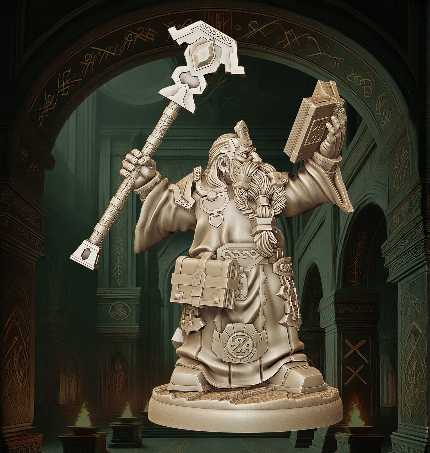 Monolith Arts - Dwarves - Sorcerer - DnD/TTRPG Figure/Miniature