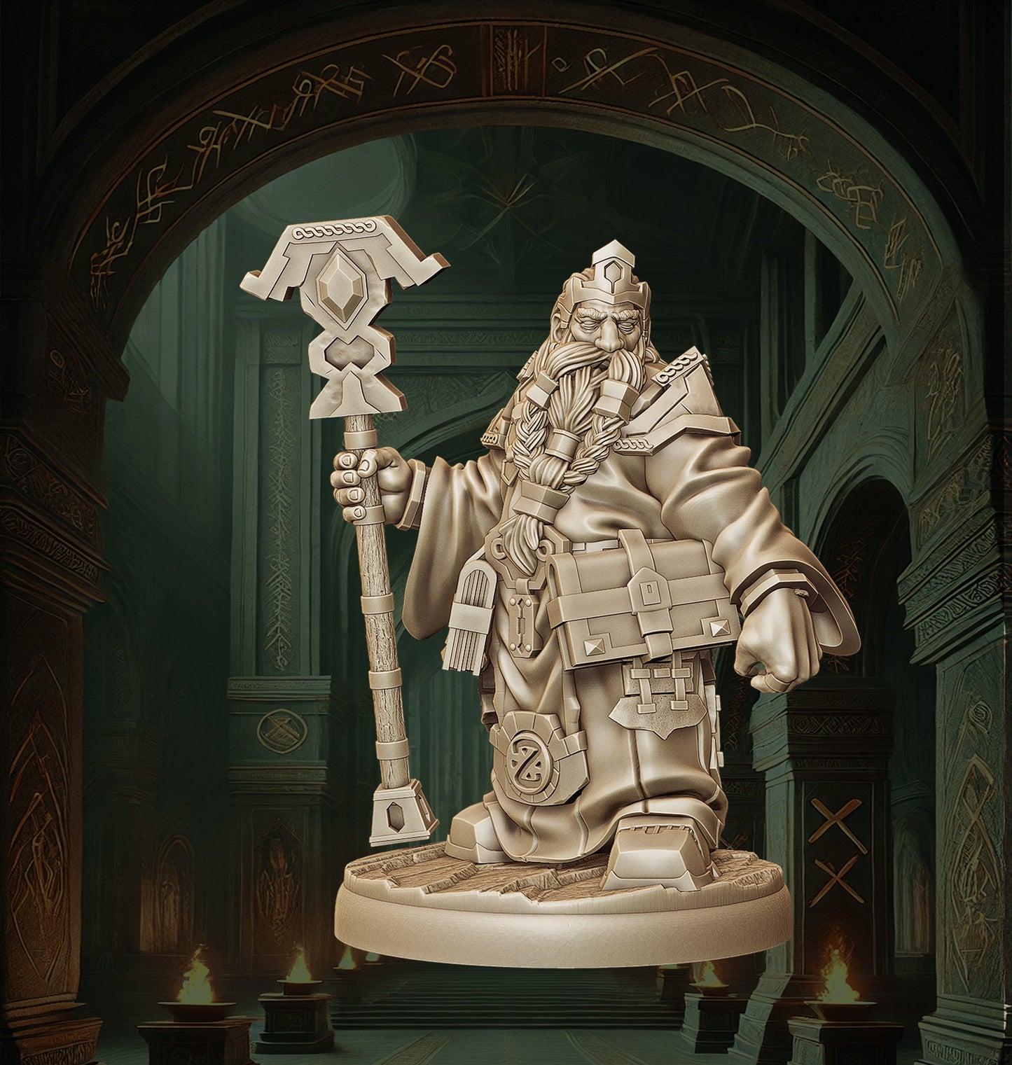 Monolith Arts - Dwarves - Sorcerer - DnD/TTRPG Figure/Miniature