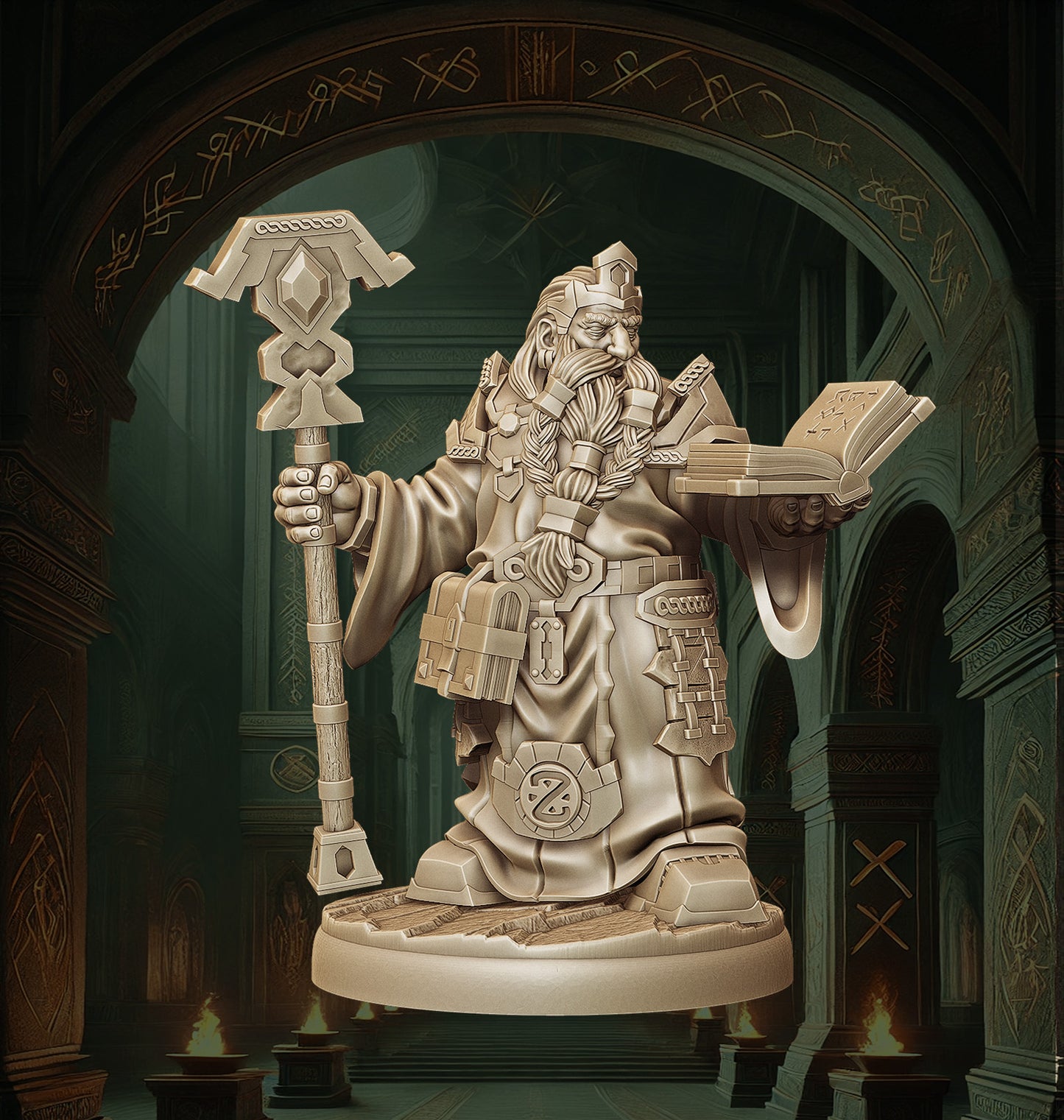 Monolith Arts - Dwarves - Sorcerer - DnD/TTRPG Figure/Miniature
