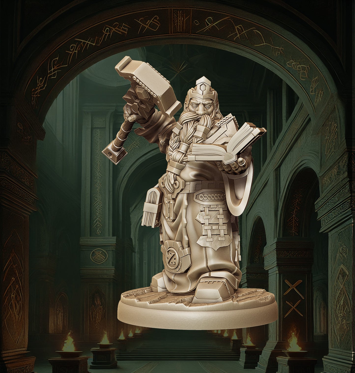 Monolith Arts - Dwarves - Sorcerer - DnD/TTRPG Figure/Miniature