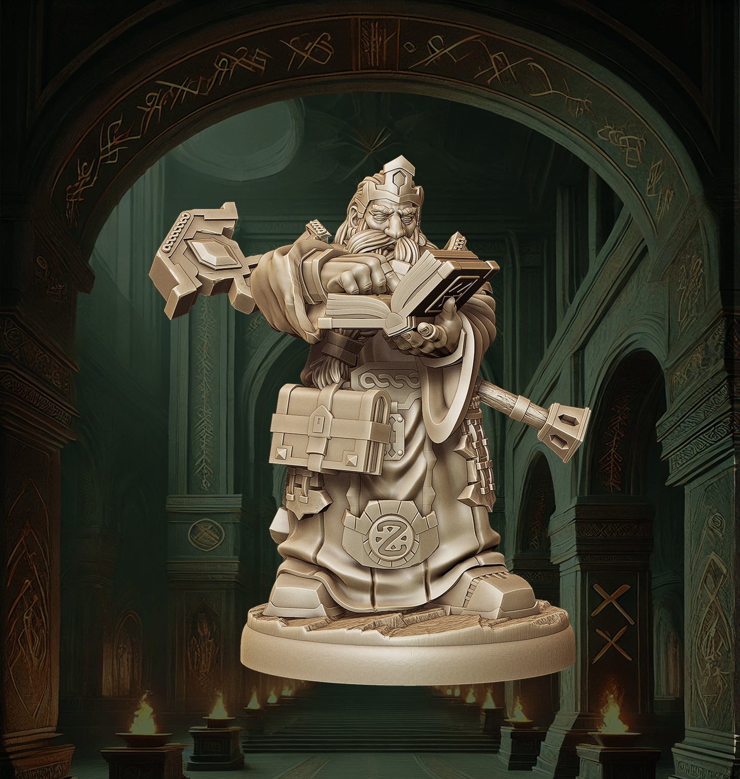 Monolith Arts - Dwarves - Sorcerer - DnD/TTRPG Figure/Miniature