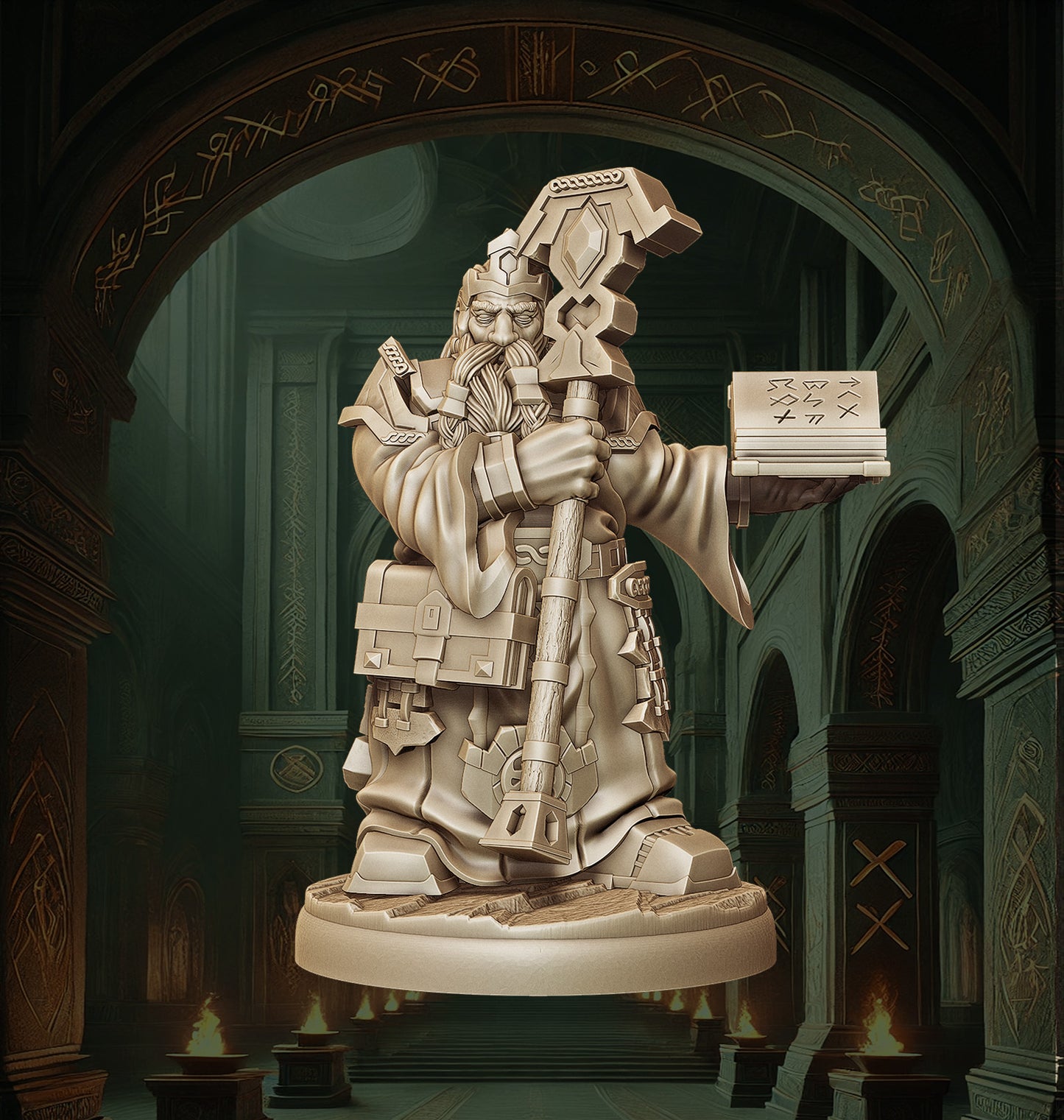 Monolith Arts - Dwarves - Sorcerer - DnD/TTRPG Figure/Miniature