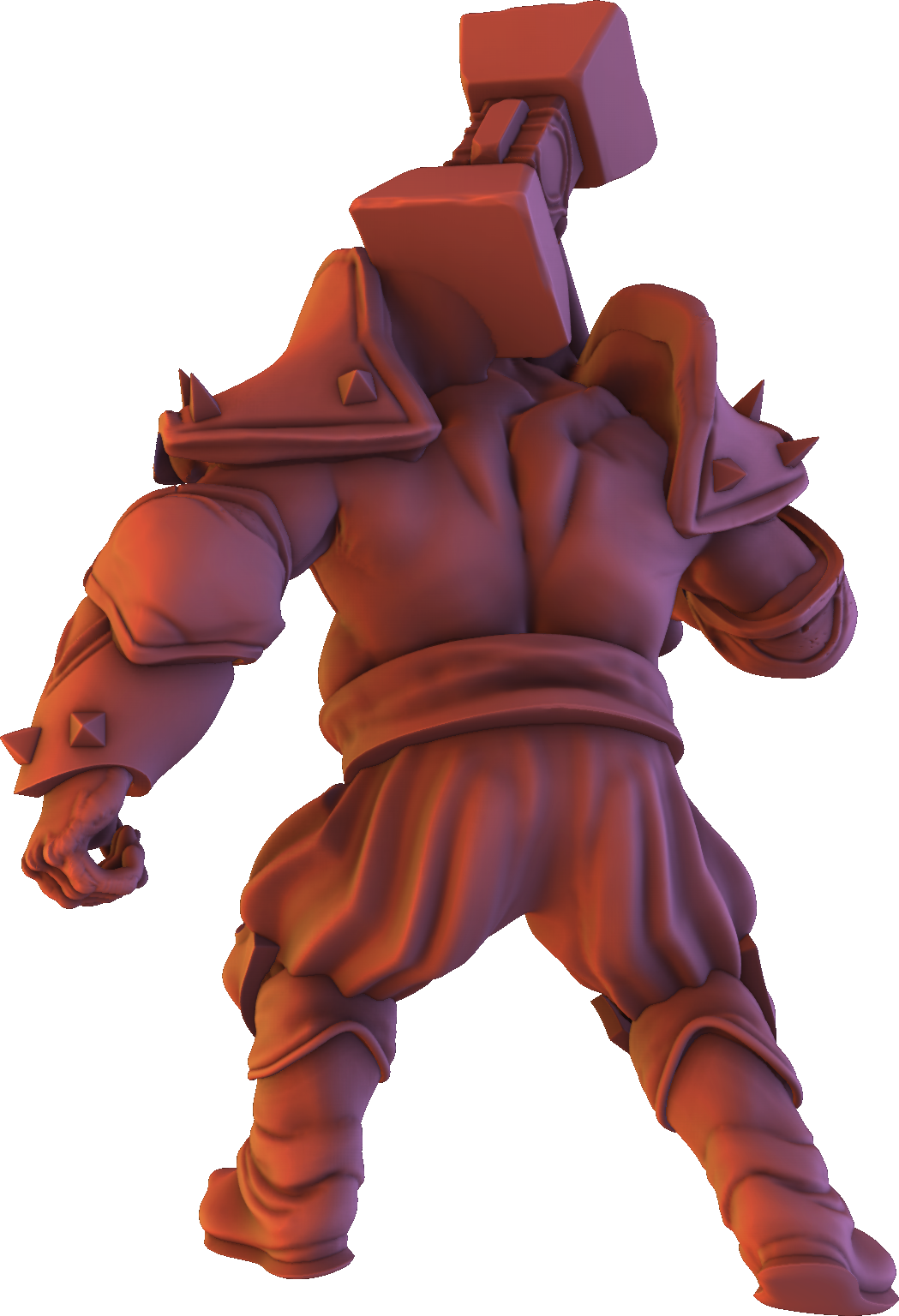 Dinoworld - Kingdoms #5 - Dwarf w/Warhammer - DnD/Pathfinder/TTRPG Figure