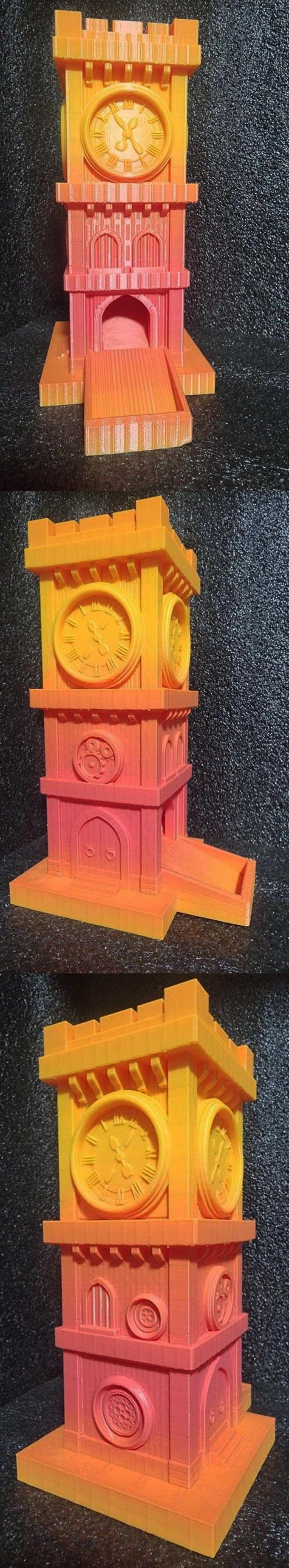 Slope3D - Clocktower (Maze) Dice Tower - DnD/TTRPG/Roleplaying/Wargames