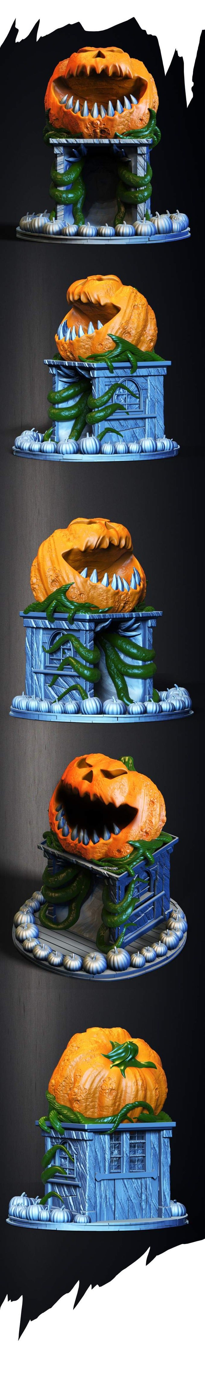 Slope3D - Pumpkin (Gothic) Dice Tower - DnD/TTRPG/Roleplaying/Wargames