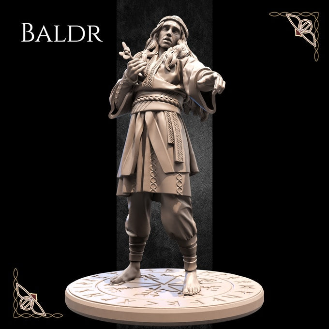 Fredrik Rosado - Valhalla - Baldr - 75mm Pin Up/Figure/Model/Diorama