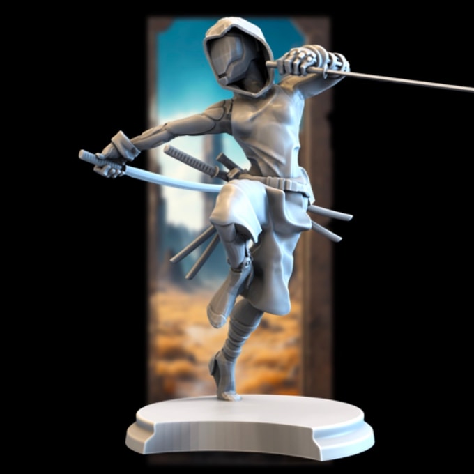 Broken Sword - Post Apocalyptic Elves - Twins - 75/100mm Pin Up/Figure/Model/Diorama