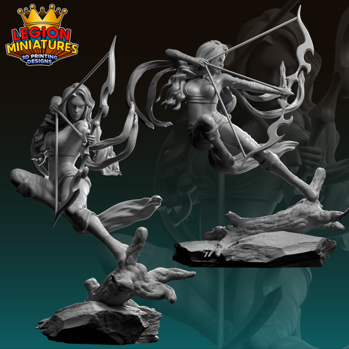 Lucia Sanchez - Mithral Vale - Seraphine - 75mm Pin Up/Figure/Model/Diorama