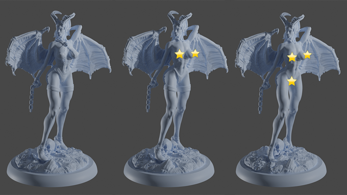 Gaia Miniatures - Lilith the Succubus - 120mm 75mm Pin Up/Figure/Model/Diorama