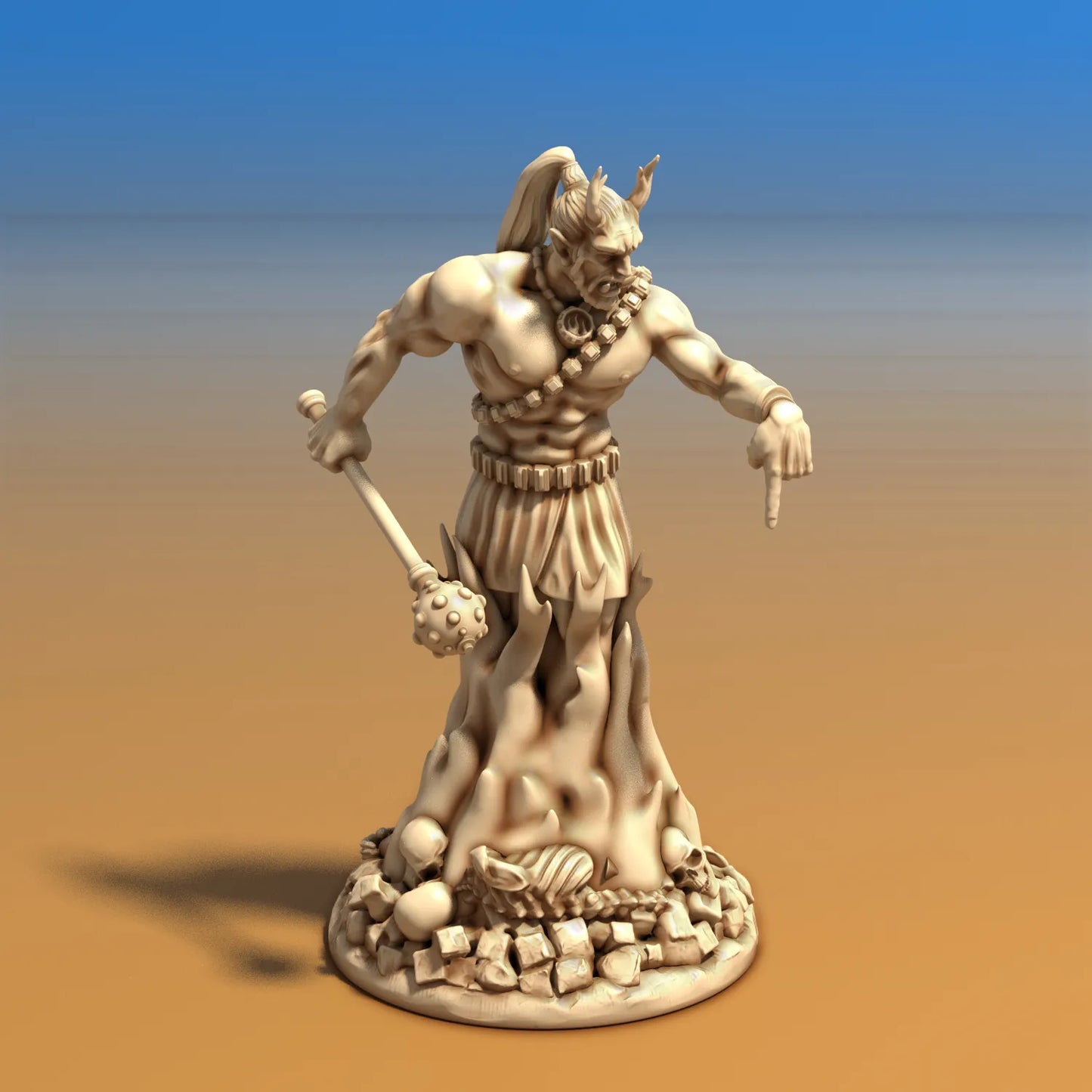Medusa Miniatures - Efreeti Male - DnD/TTRPG/Roleplaying/Wargamesature