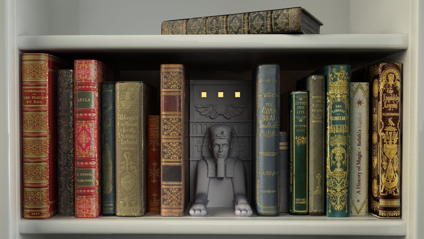 Crosslances - Book Nook/Shelf Insert - Egyptian