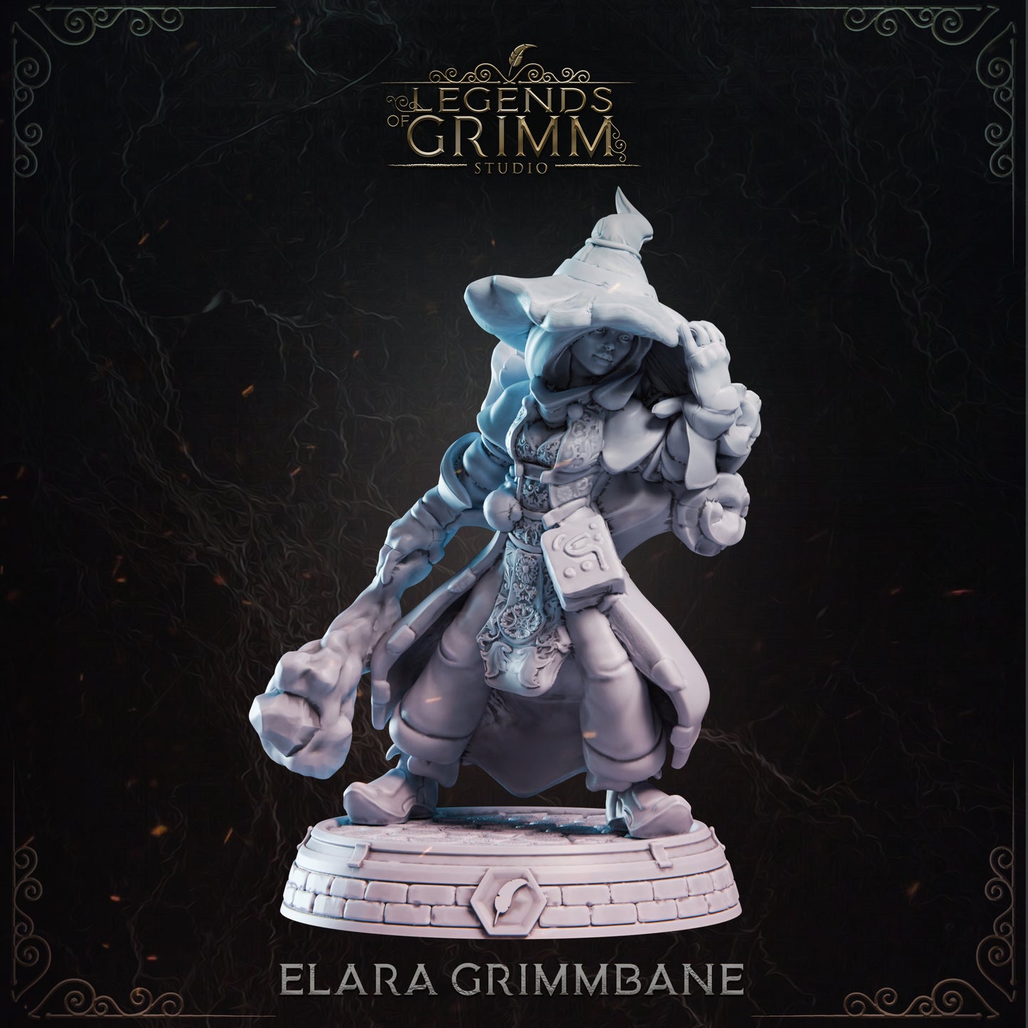 Grimm Legends - Heros - Elara Grimbane - DnD/TTRPG Figure/Miniature