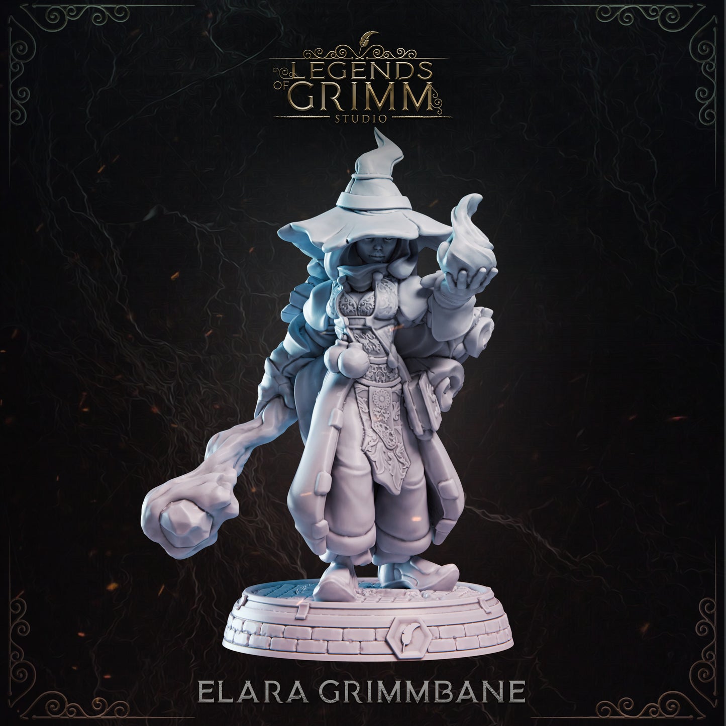 Grimm Legends - Heros - Elara Grimbane - DnD/TTRPG Figure/Miniature