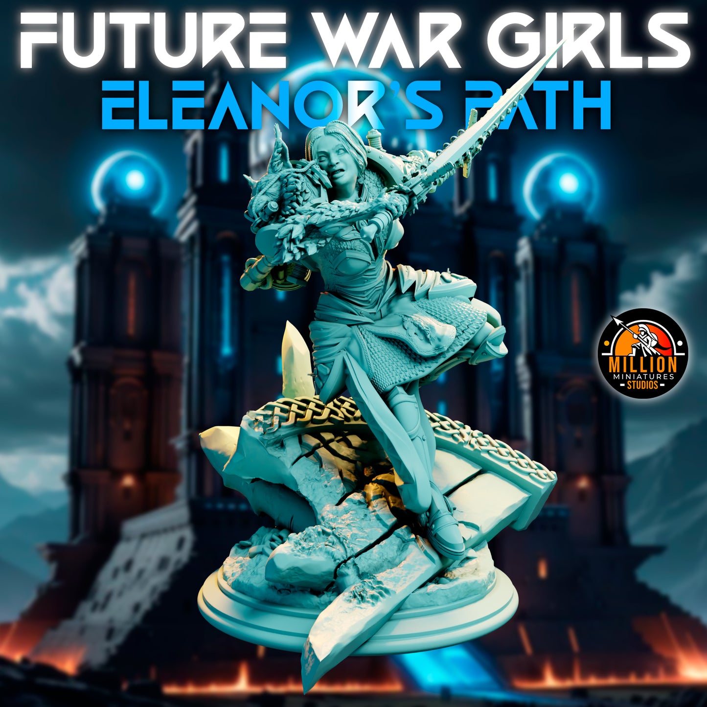 Million Miniatures - Future War Girls - Eleanor Thunderlynx #4 - 75mm Pin Up/Figure/Model/Diorama