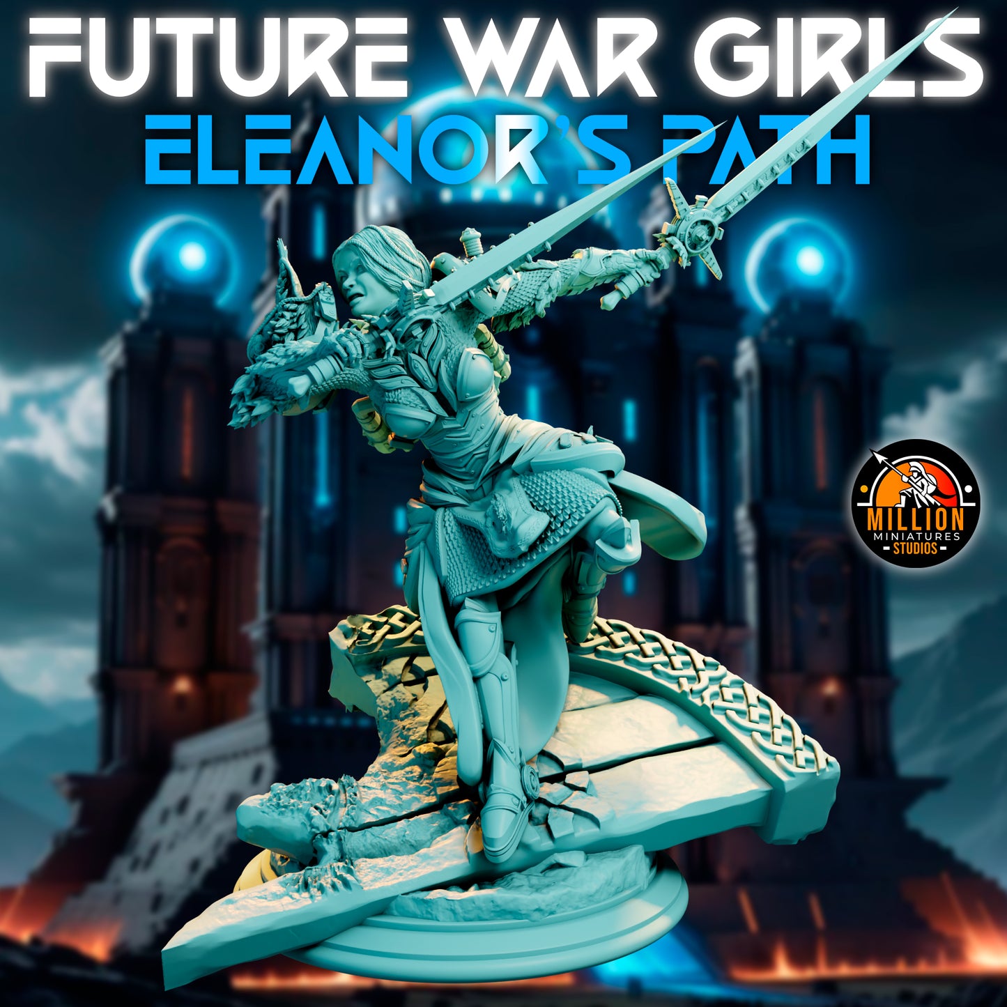 Million Miniatures - Future War Girls - Eleanor Thunderlynx #4 - 75mm Pin Up/Figure/Model/Diorama