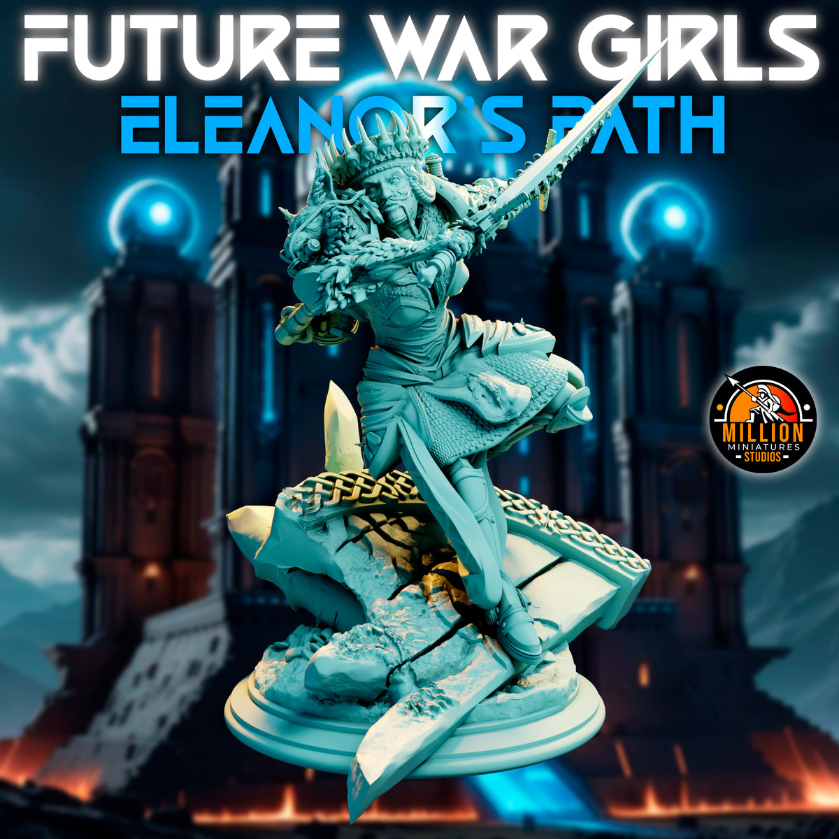 Million Miniatures - Future War Girls - Eleanor Thunderlynx #3 - 75mm Pin Up/Figure/Model/Diorama