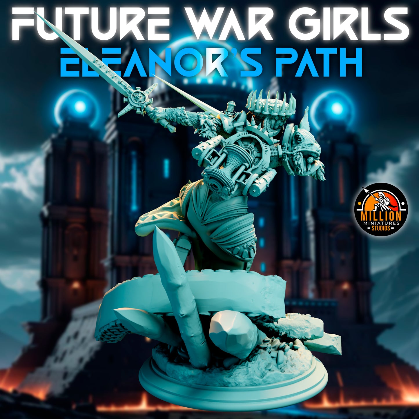Million Miniatures - Future War Girls - Eleanor Thunderlynx #3 - 75mm Pin Up/Figure/Model/Diorama