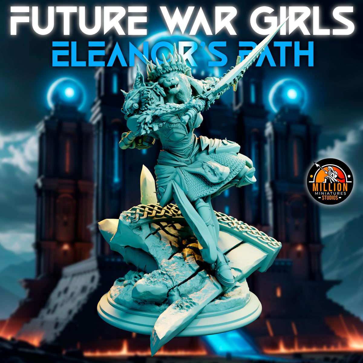 Million Miniatures - Future War Girls - Eleanor Thunderlynx #6 - 75mm Pin Up/Figure/Model/Diorama