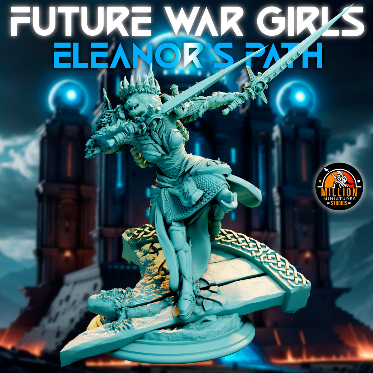 Million Miniatures - Future War Girls - Eleanor Thunderlynx #6 - 75mm Pin Up/Figure/Model/Diorama