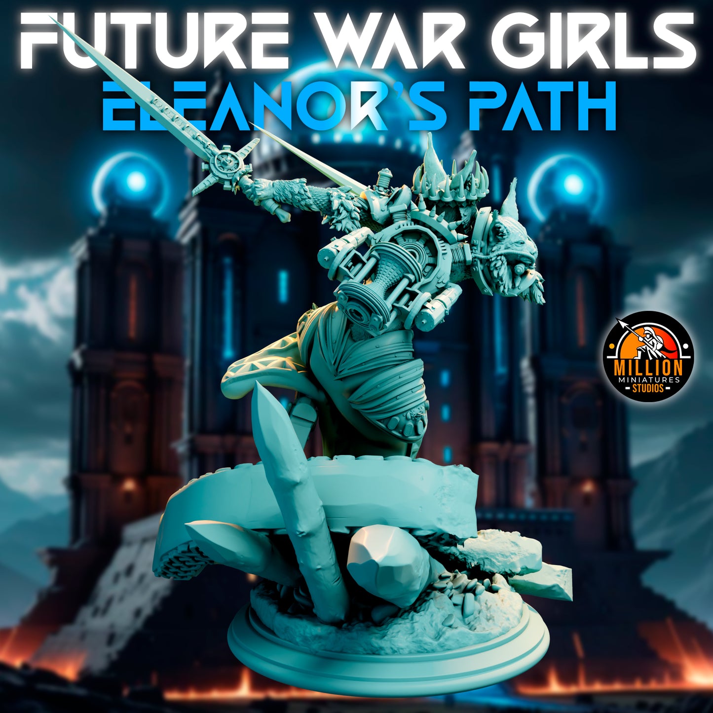 Million Miniatures - Future War Girls - Eleanor Thunderlynx #6 - 75mm Pin Up/Figure/Model/Diorama
