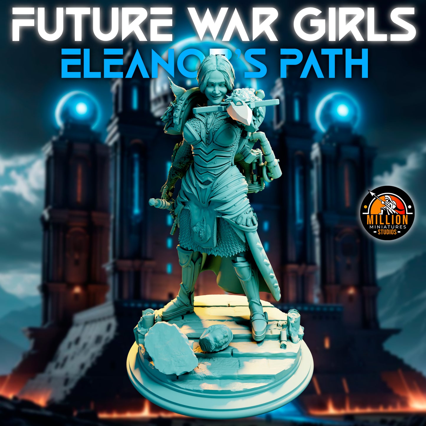 Million Miniatures - Future War Girls - Eleanor Thunderlynx #1 - 75mm Pin Up/Figure/Model/Diorama