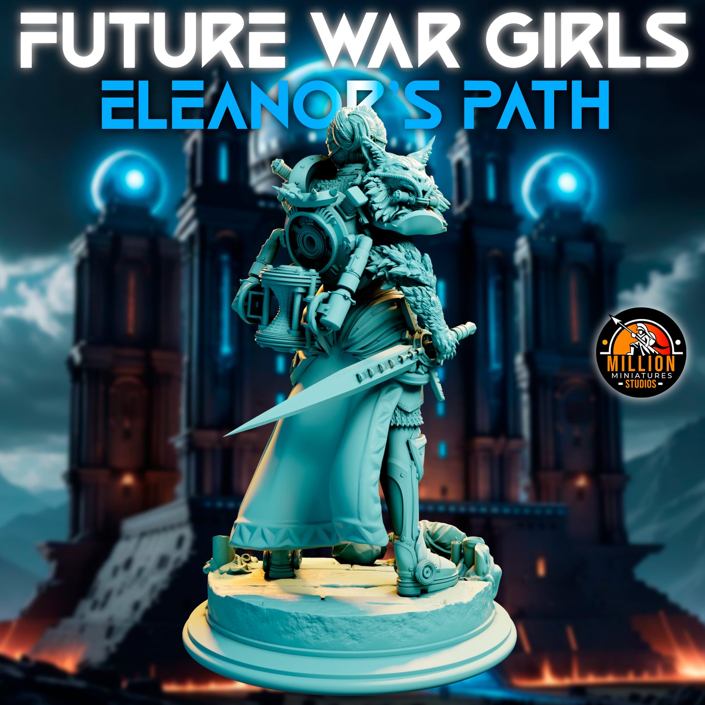 Million Miniatures - Future War Girls - Eleanor Thunderlynx #1 - 75mm Pin Up/Figure/Model/Diorama
