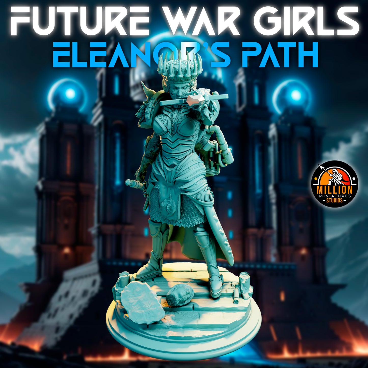 Million Miniatures - Future War Girls - Eleanor Thunderlynx #2 - 75mm Pin Up/Figure/Model/Diorama