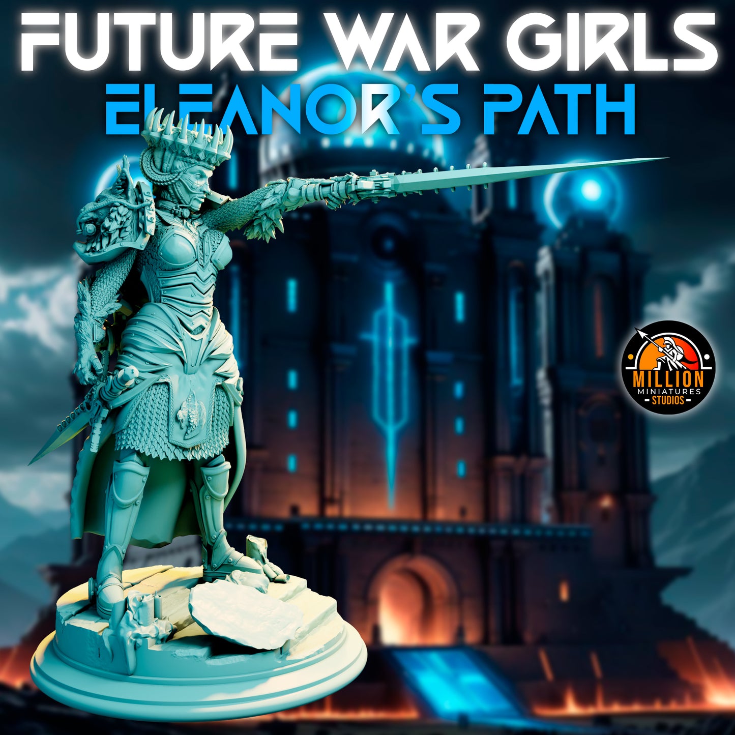 Million Miniatures - Future War Girls - Eleanor Thunderlynx #2 - 75mm Pin Up/Figure/Model/Diorama