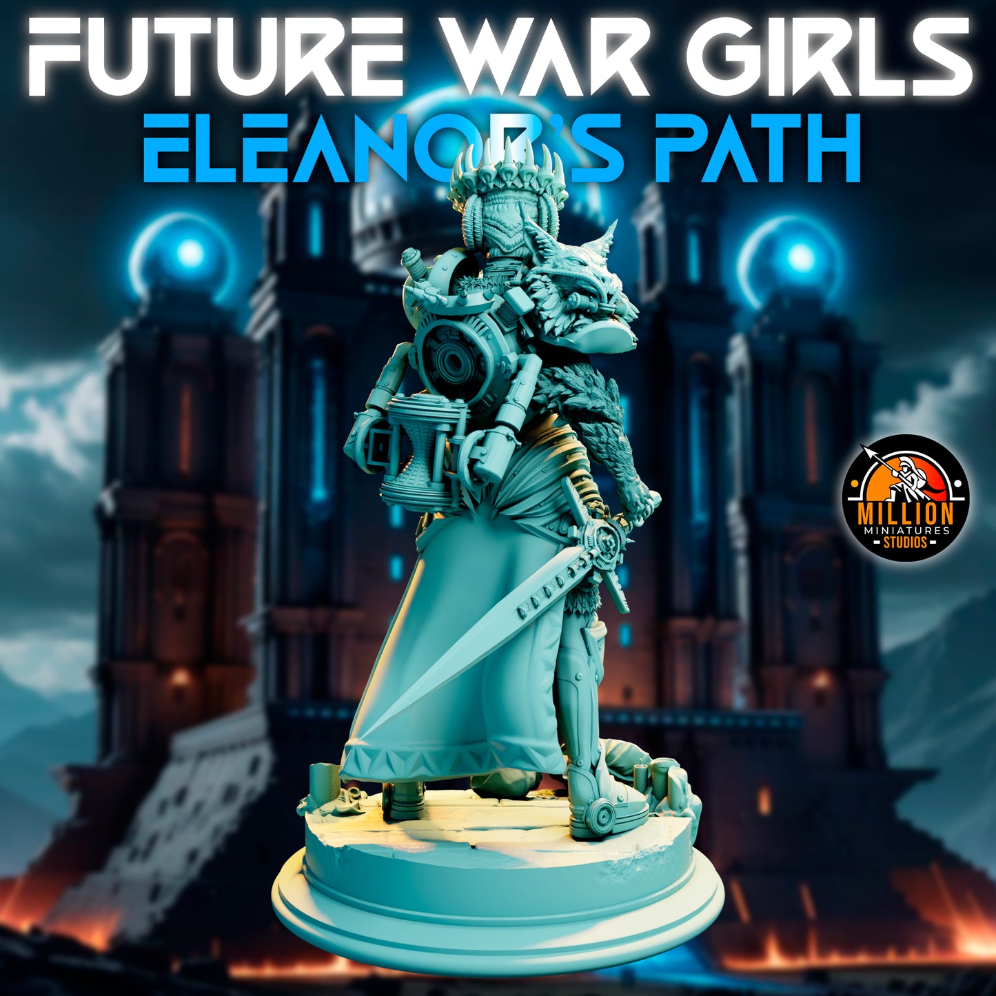 Million Miniatures - Future War Girls - Eleanor Thunderlynx #2 - 75mm Pin Up/Figure/Model/Diorama