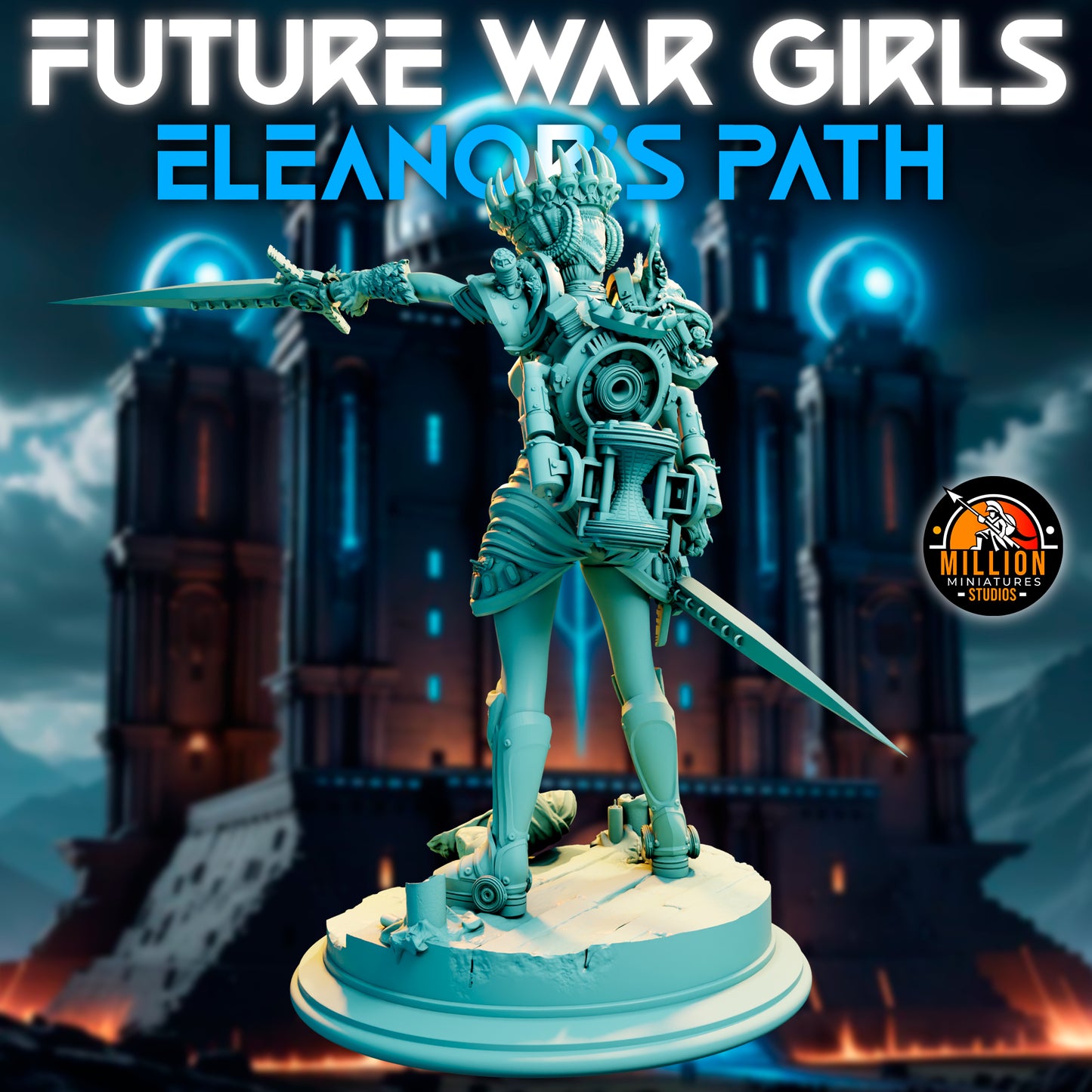 Million Miniatures - Future War Girls - Eleanor Thunderlynx #2 - 75mm Pin Up/Figure/Model/Diorama
