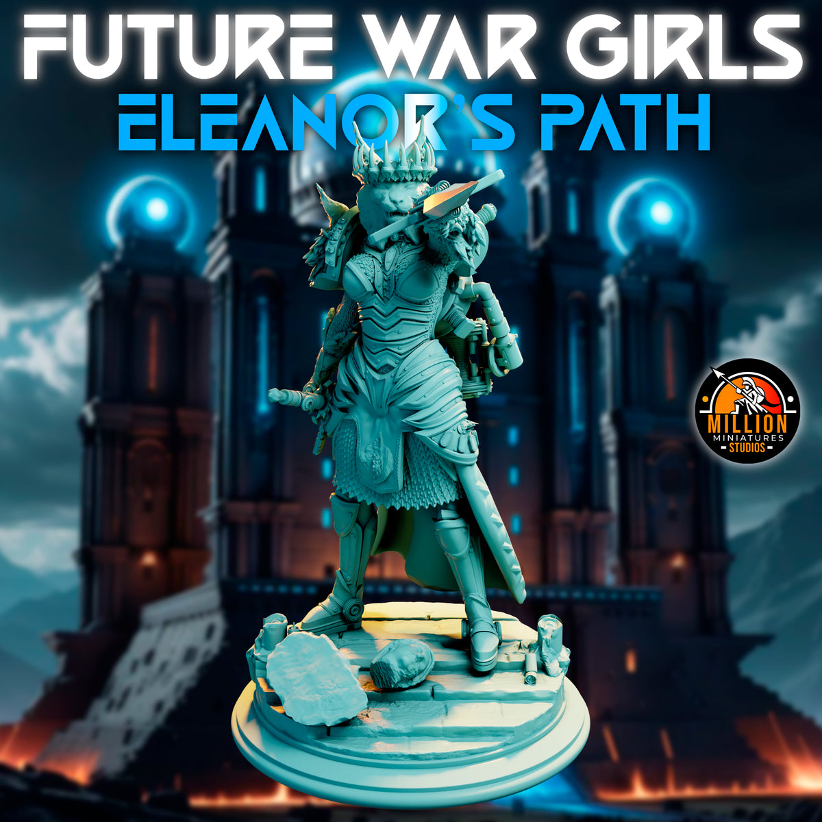 Million Miniatures - Future War Girls - Eleanor Thunderlynx #5 - 75mm Pin Up/Figure/Model/Diorama