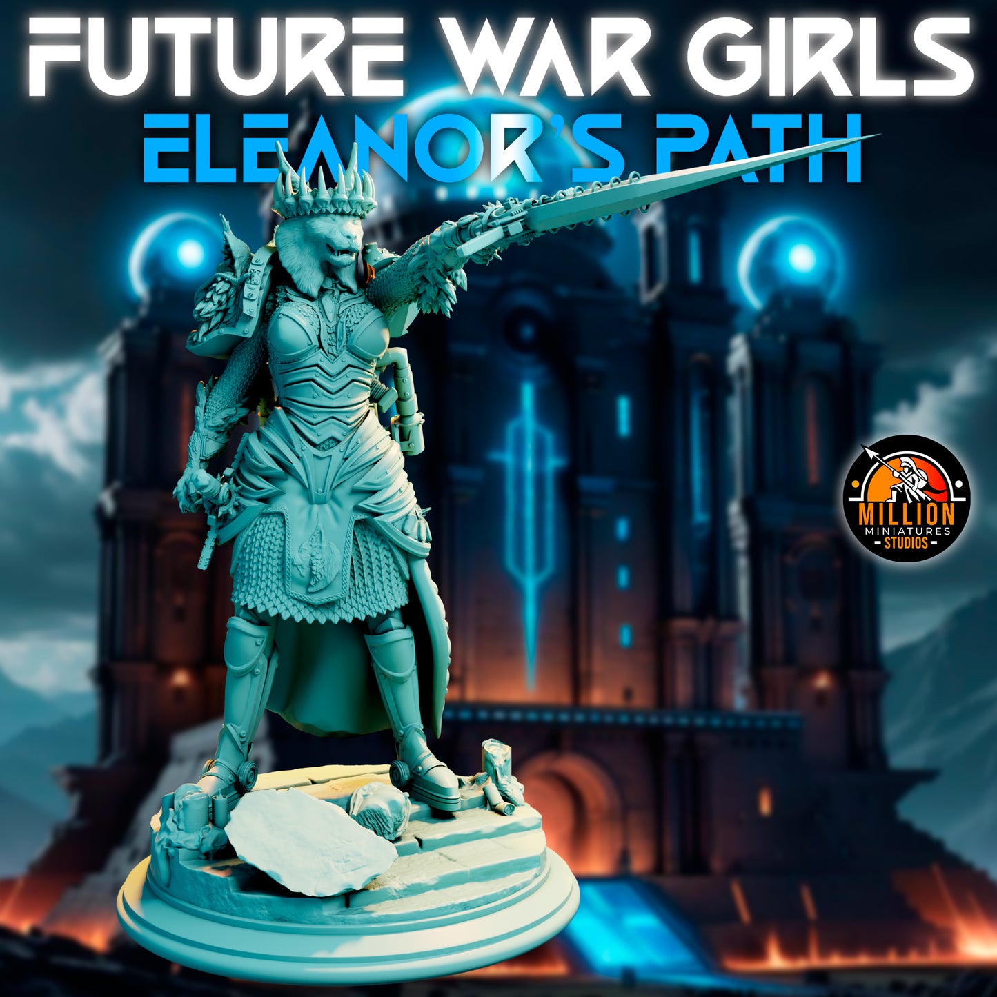 Million Miniatures - Future War Girls - Eleanor Thunderlynx #5 - 75mm Pin Up/Figure/Model/Diorama
