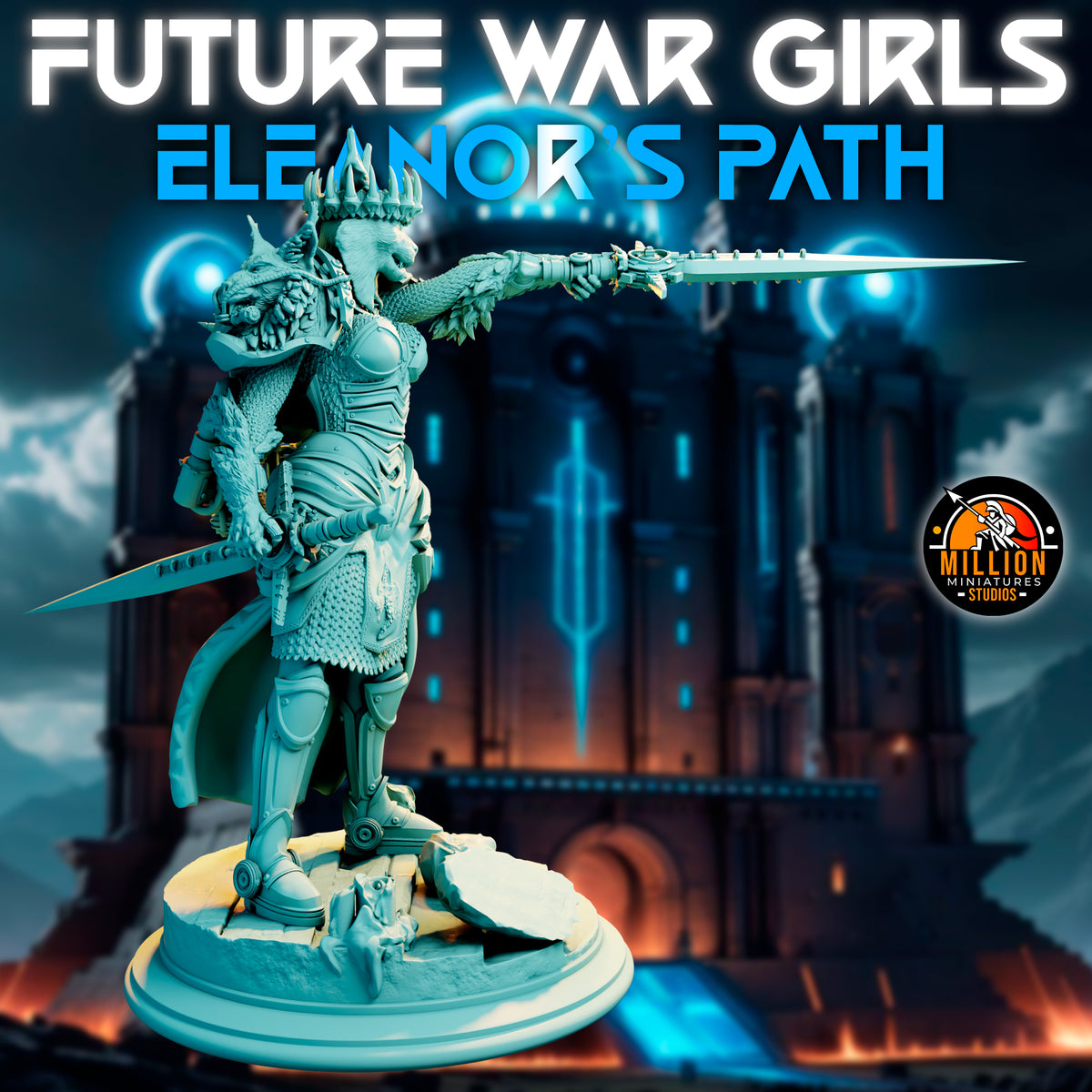 Million Miniatures - Future War Girls - Eleanor Thunderlynx #5 - 75mm Pin Up/Figure/Model/Diorama