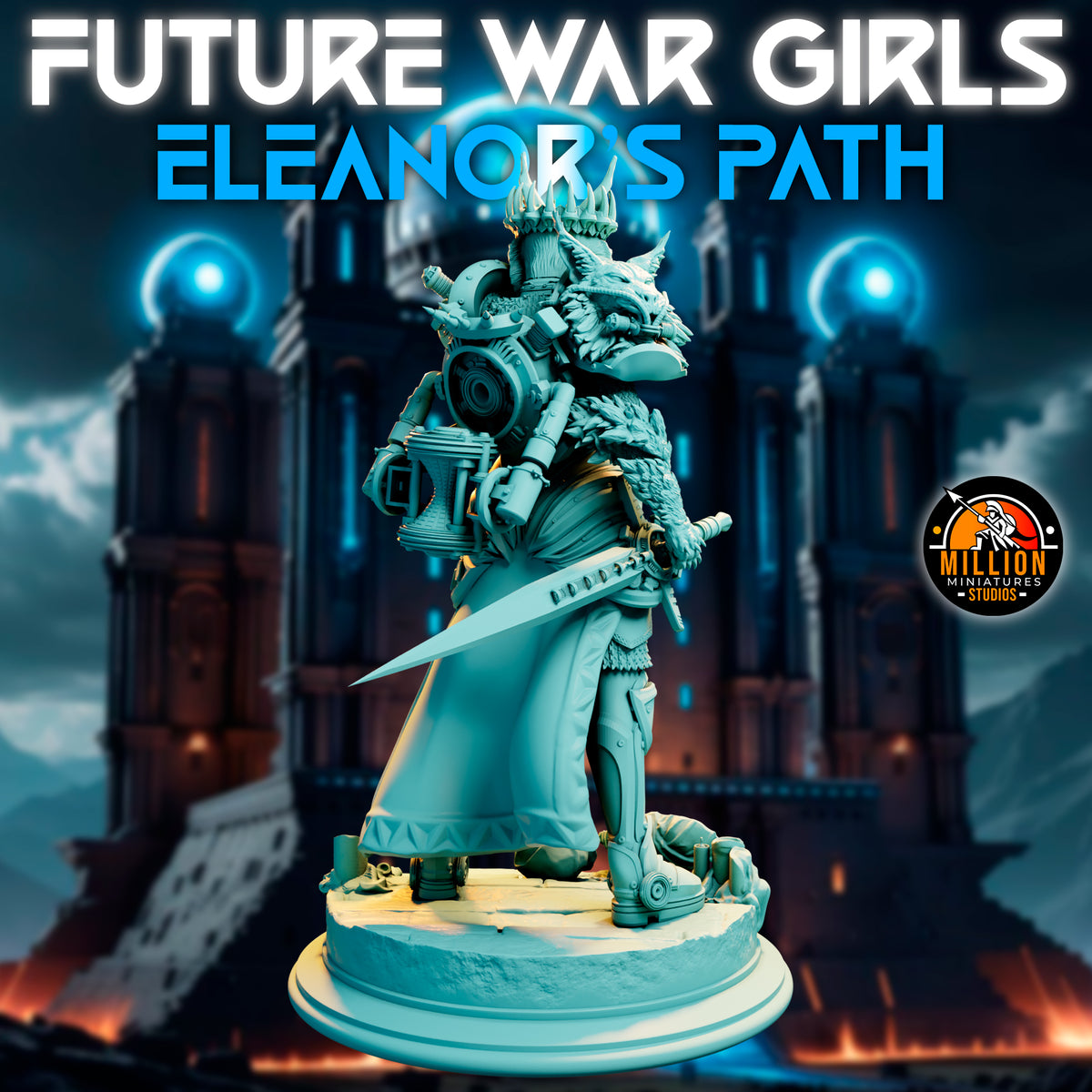 Million Miniatures - Future War Girls - Eleanor Thunderlynx #5 - 75mm Pin Up/Figure/Model/Diorama