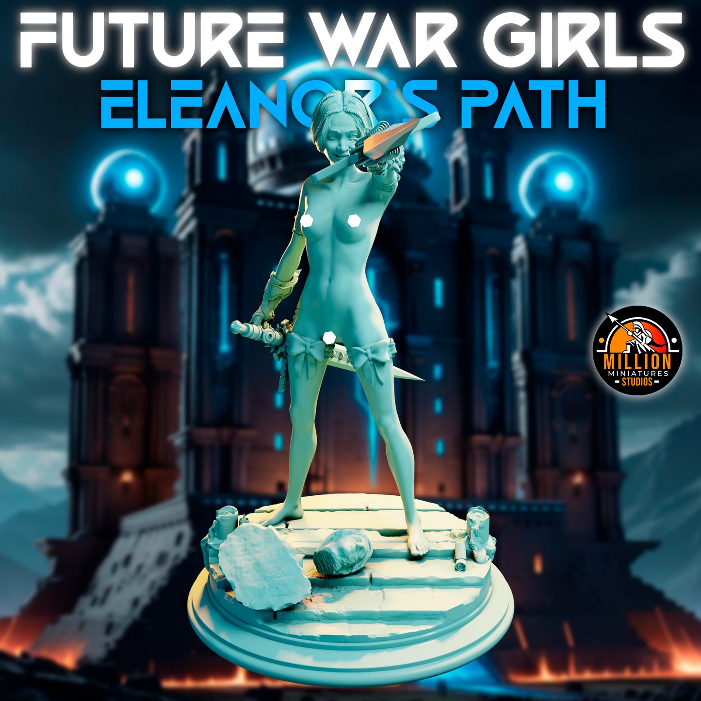 Million Miniatures - Future War Girls - Eleanor Thunderlynx #1 - 75mm Pin Up/Figure/Model/Diorama