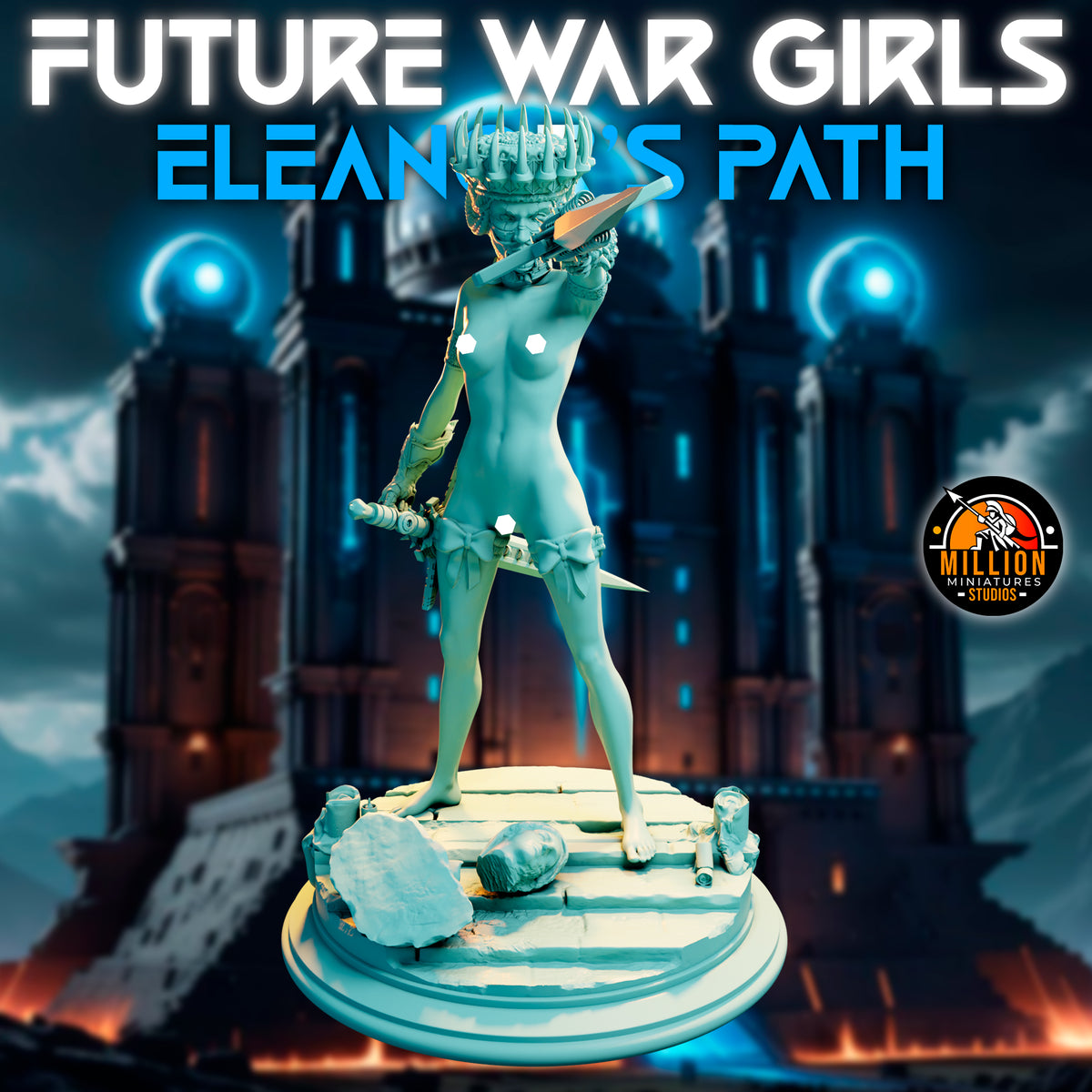 Million Miniatures - Future War Girls - Eleanor Thunderlynx #2 - 75mm Pin Up/Figure/Model/Diorama